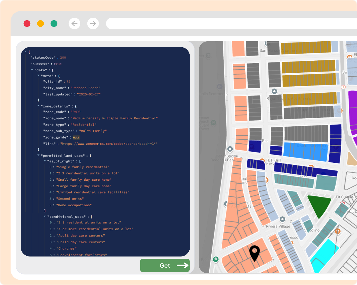 API Screenshot - Integrate Zoning Intelligence into yoru Workflow